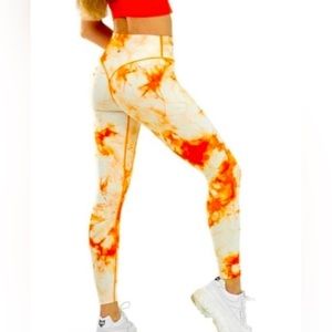 Balance Athletica (Vitality) Orange Tie Dye leggings